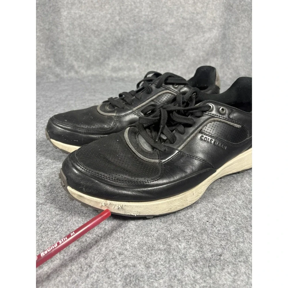 Cole Haan Grand Crosscourt Sneakers 13 Black Leather Suede‎ Accents